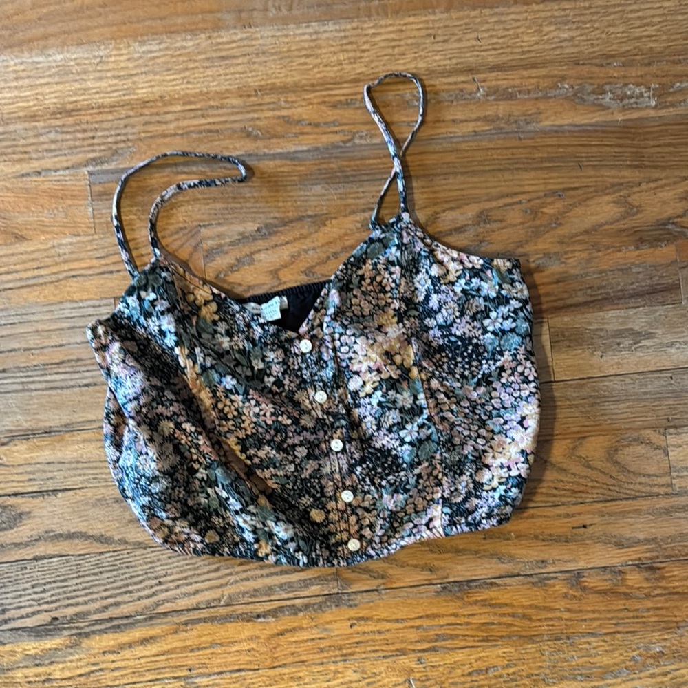 Floral Button-Up Women's Top